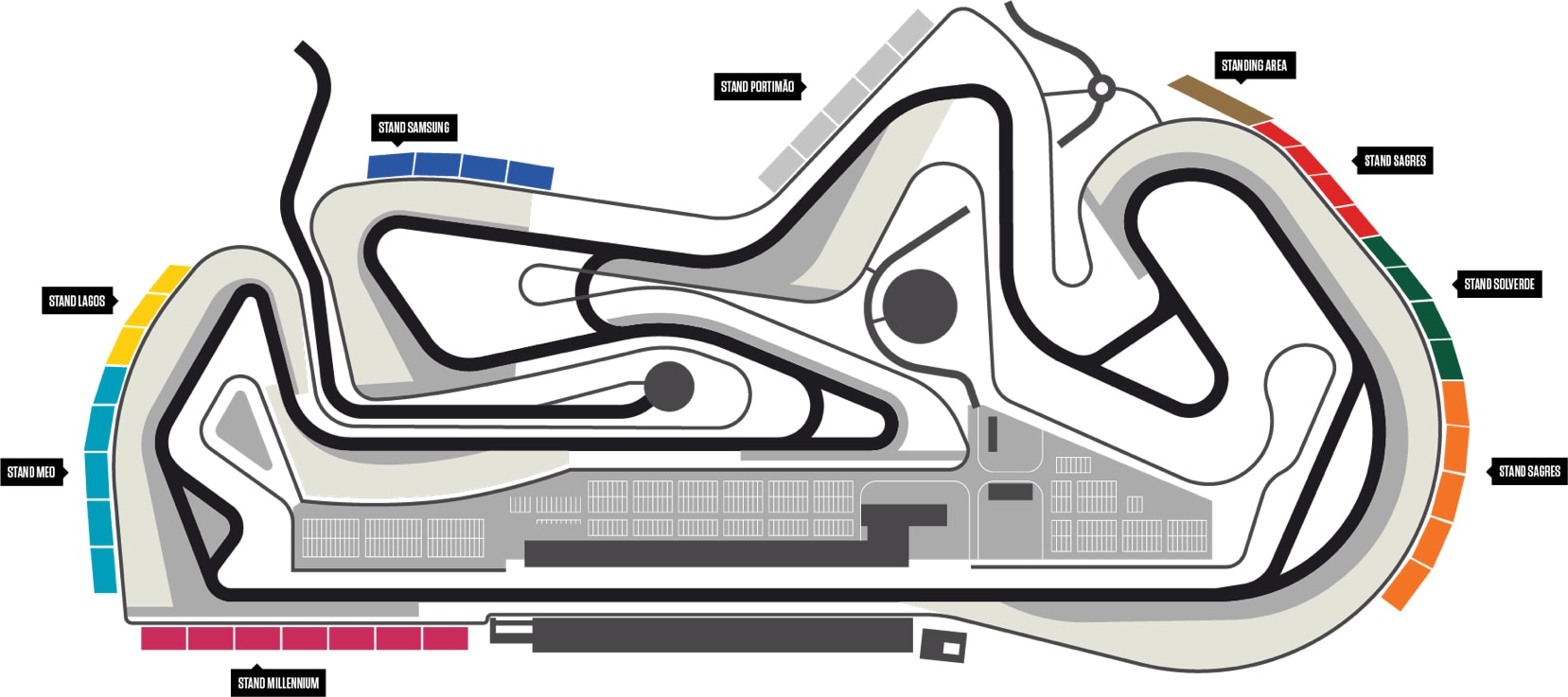 mapa bancadas autodromo portimao Pista De Corrida O Complexo Autodromo Do Algarve mapa bancadas autodromo portimao